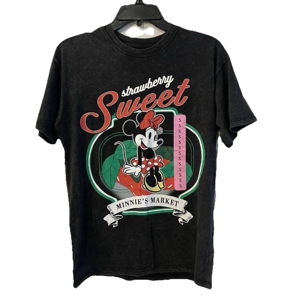 Minnie Mouse Women's‎ Retro Vintage Wash T-Shirt Size Small Disney Park Shirt S